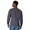 thumbnail image 2 of Hanes Mens EcoSmart Fleece Crewneck Sweatshirt, 3XL, Charcoal Heahter, 2 of 7