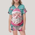 thumbnail image 2 of WEAIXIMIUNG Pajamas For Children Shirt And Pant Matching Set Sleepwear Set With Pockets For Christmas 10-11 Years, 2 of 4