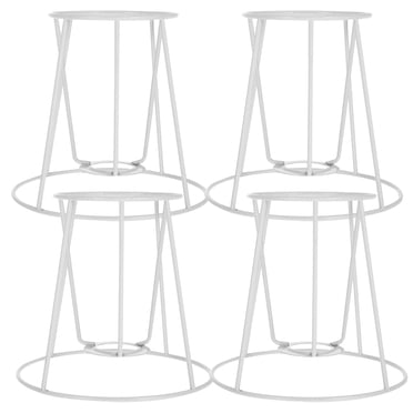 Miangastore 4 Pcs Lampshade Frame Iron Lampshade Bracket DIY Table Lampshade Racks