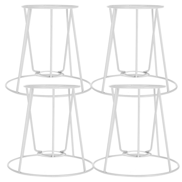 Miangastore 4 Pcs Lampshade Frame Iron Lampshade Bracket DIY Table Lampshade Racks