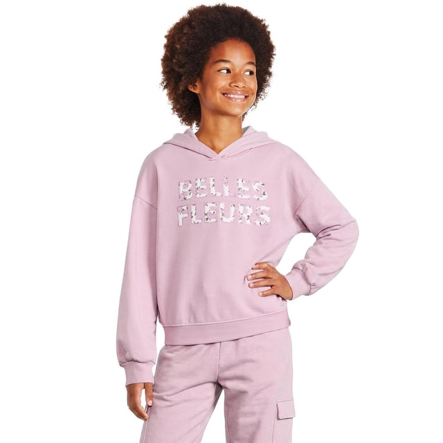 Haut à capuchon avec imprimé graphique George pour filles
