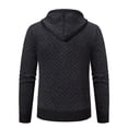 thumbnail image 5 of Wzzjkit Fall Clothes Men's Colid Color Long-sleeved Hooded Zipper Pocket Knitted Sweater Jacket, 5 of 5