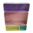 thumbnail image 3 of Per+Gear 4 Set Organizer Tray,Pink,Purple,Yellow,Green,Plastic Desktop Organizer, 3 of 13