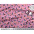 thumbnail image 2 of Soimoi Cotton Voile Fabric Text,Rugby Ball & Bird Cartoon Fabric Prints by Yard 42 Inch Wide, 2 of 3
