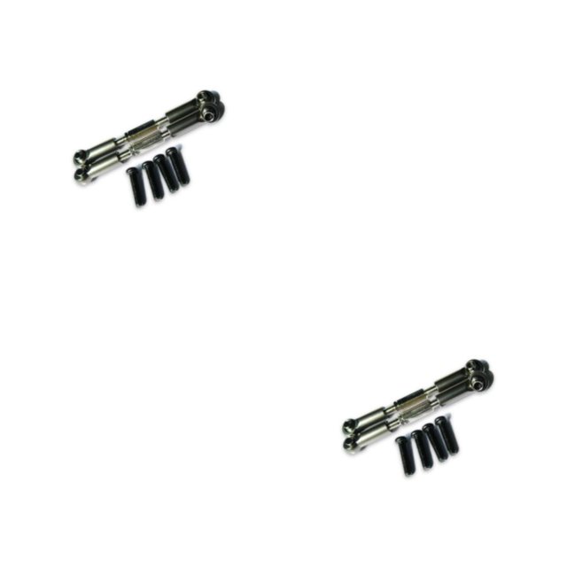 Smilepp Aluminum Alloy Front Rear Servo Link For 1/18 Hobbico Dromida RC Car S Performance With Premium Aluminum Alloy Front titanium 2Set