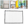 thumbnail image 1 of Dog Gate,Expandable Dog Mesh Gate Folding Safe Enclosure Baby Gate With 5 Hooks For Doorways Stairways, 1 of 8