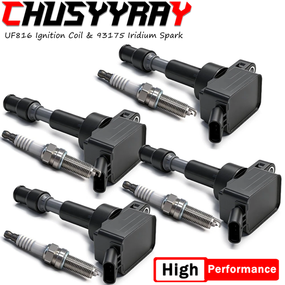4 Paquets de Bougies d'Allumage à Bobine et Iridium UF816 pour Hyundai Elantra 2.0L L4 2017-2020