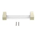 thumbnail image 1 of  Acrylic Handle, Acrylic Drawer Pulls Transparent  For Closet Hole Spacing 128 Gold, 1 of 8