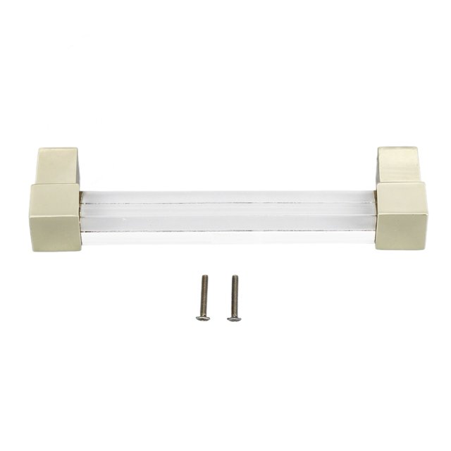 Acrylic Handle, Acrylic Drawer Pulls Transparent For Closet Hole Spacing 128 Gold