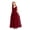 Burgundy, variant on LiiYii Girls' Kids Chiffon Sleeveless Beaded Wedding Junior Bridesmaid Dance Prom Party Dress Mint Green 8