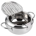 thumbnail image 1 of Friteuse Japonaise en Acier Inoxydable avec Poignée Froide, Rappel de Niveau d'Huile, Grille Amovible, Compatible avec Cuisinière à Induction, 1 of 7