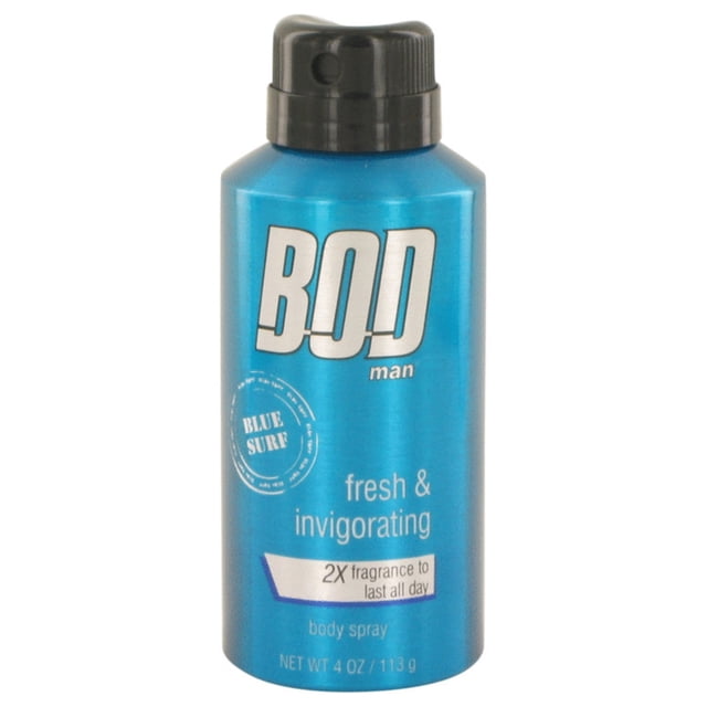 (pack 9) Bod Man Blue Surf Cologne By Parfums De Coeur Body spray4 oz