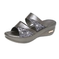 thumbnail image 1 of Sandales Décontractées 2025 Compensées Unies à Bout Fermé Sandales Femmes Chaussures Plateforme d'Été de Randonnée pour Femmes Orteil Dames Sandales pour Femmes, 1 of 8