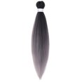 thumbnail image 2 of EGNMCR Wigs Human Hair A Gradient Color Hair Pre-stretched Crocheted Hair Filament 26 Inches extension piece, 2 of 5