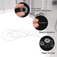 thumbnail image 3 of Uxcell 80 Pcs M6 Laveuse Plat Transparent 6mm ID 10mm OD 0.5mm Épais, 3 of 6