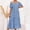 bleu, variante sur Drppepioner Robe d'Été 2024 pour Femme à Encolure Carrée, Manches Bouffantes Courtes, Couleur Unie, Taille Haute, Robe d'Été Décontractée Ample pour Femme, Couleur Unie, Taille Haute, Manches Bouffantes, Robe Trapèze, Rose Vif