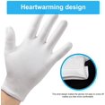 thumbnail image 2 of Levamdar Unisex Moisturizing Cotton Gloves, White, 5 Pieces, 2 of 4