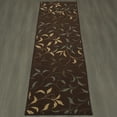 thumbnail image 3 of Ottomanson Ottohome Collection Non-Slip Rubberback Leaves Design Indoor Rug/ Mat, 3 of 7