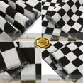 thumbnail image 4 of Seavish Checkered Rug, 5x8 Ft Black and White Rug, Retro Moroccan Checkerboard Rugs, Lightweight Outdoor Washable Area Rug, Rustic Floor Carpet Decor for Living Room Bedroom Dining Room Patio, 4 of 8