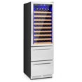thumbnail image 1 of Costway 24 Inch Wine and Beverage Refrigerator with Independent Temperature Control, 1 of 10