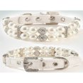 thumbnail image 2 of SNNROO Adjustable Polyster Fiber Pet Collar With Pearl And Rhinestone  Accents  Cute Necklace For Small And Medium Dogs And Cats-Other Pattern, 2 of 7