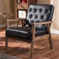 thumbnail image 2 of Allora Faux Leather Tufted Reception Chair in Brown, 2 of 6
