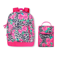 thumbnail image 1 of The Children's Place Girls 2PC Floral Backpack Lunch Tote Set Kids Pink Leopard, 1 of 5