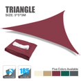 thumbnail image 3 of SNNROO 6.5x6.5x6.5 ft Triangle Sun Sail Shade with Hardware Kit - White, 3 of 8