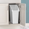 thumbnail image 3 of Sterilite Under Sink Wastebasket. Slim, compact design, White 15 3/4" x 8" x 18" for Bathroom and Kitchen, 3 of 7