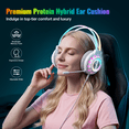 thumbnail image 3 of VEATOOL G3 USB Gaming Headset for PC, Computer Headphones with Microphone/Mic Noise Cancelling, 7.1 Surround Sound, RGB Light - Wired Headphones for PS4, PS5 Console, Laptop, 3 of 8