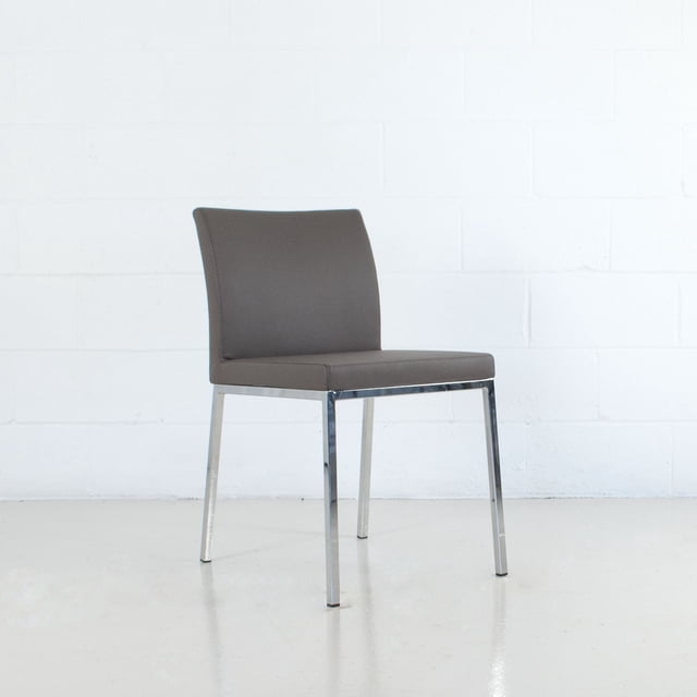 Kahlo Modern Leatherette & Stainless Steel Side Chair - Contract Grade
