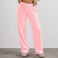 thumbnail image 2 of Womens Joggers Women's High Waist Casual Drawstring Pants Basic Solid Color Trousers for Daily Wear Comfortable Pants for Spring Fall Winter Season Size XL, 2 of 5