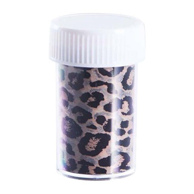 Leopard Nail Foil Transfer Stickers Leopard Print Nail Stickers Animal Skin Design Nail Foil Adhesive Decals for Acrylic Nails Supplies Manicure Tips Dec