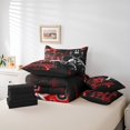 thumbnail image 4 of Erosebridal Modern Football Bed in a Bag Full size, Neon Geometry Bed Set, Rugby Sports Decor, Reversible 7pcs, 4 of 5