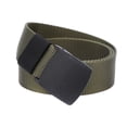 thumbnail image 4 of Maoww Men Boys Canvas Breathable Tactical Waist Belt with Plastic Buckle Solid Waist Strap Belts Rescue Rope Band, 4 of 9