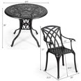 thumbnail image 2 of Patiojoy 5-Piece Cast Aluminum Patio Dining Set Outdoor Conversation Set with 4 Chairs & Table, 2 of 5