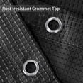 thumbnail image 4 of Black Waffle Weave Shower Curtain – 72x72 Inch, Hotel-Quality Waterproof, Washable Polyester, Rust-Resistant Grommets, Modern Bathroom Style, Color: System default_8, 4 of 7