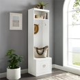 thumbnail image 2 of Crosley Furniture Harper Arbre d'Entrée en Bois en Panneau de Particules, Blanc, 2 of 13