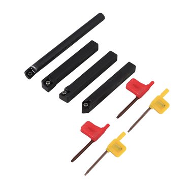 12 mm Shank Lathe Turning Tool Holder Boring Bar Wrench Kits 10pcs Carbide Insert Blade