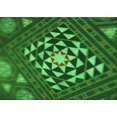 thumbnail image 1 of Ahgly Tapis Rectangulaire Lavable en Machine Intérieur Transitionnel Vert Émeraude Profond, 2 Pieds x 3 Pieds, 1 of 7
