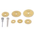 thumbnail image 2 of Circular Saw Blade, Universal 8Pcs Small Size Cutting Blade High Speed Steel  For Wood For Soft Metal Gold, 2 of 8