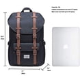 thumbnail image 3 of KAUKKO Laptop Outdoor Backpack, Traveling Rucksack Fits 15.6 Inch Laptop(5-7-Black[2PC]), 3 of 5
