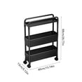 thumbnail image 3 of EGNMCR Floor-standing Multi-Tier Kitchen Shelving Unit For Narrow Spaces Snack Storage For Living Room And Bedroom Plastic Shelving Unit, 3 of 6