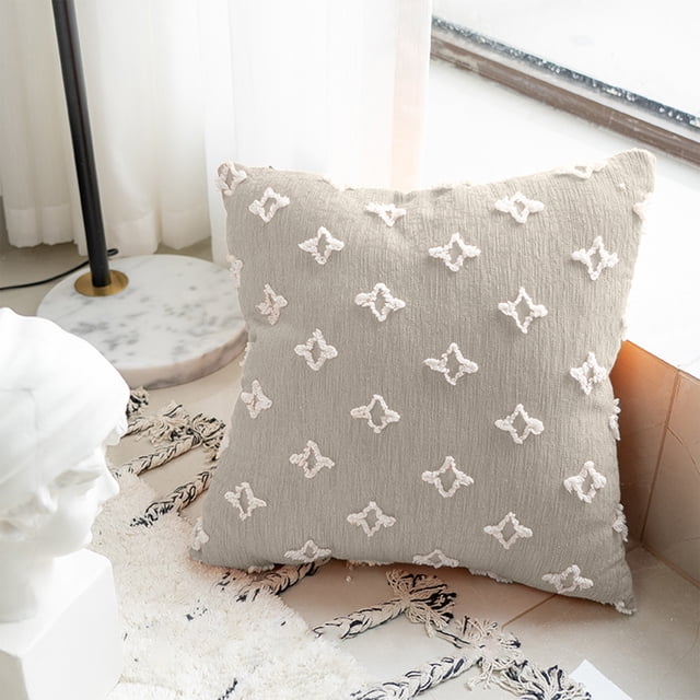 Styesk Leaf Grass Flowers Pillow Breathable Soft And Washable Sofa Room Display Pillow