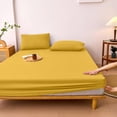 thumbnail image 1 of Double Bed Fitted Sheet Piece Non Slip Fixed Bed Cover All Inclusive Mattress Protection Bed Cover Soft Fiber Suitable For Sleeping Naked, 1 of 6