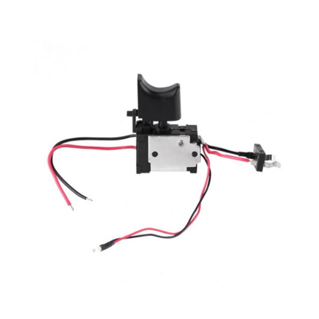 DC7.2-24V Interrupteur électrique de forage sans fil de commande de vitesse de forage bouton de déclenchement de pièces d'outil de puissance de lumière pour Bosch Makita