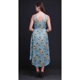 thumbnail image 3 of Bimba Robe Florale pour Femmes à Bretelles Spaghetti Col en V Midi Tenue de Plage-Moyenne, 3 of 5
