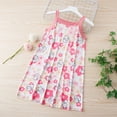 thumbnail image 2 of yoeyez 10-12 Robes pour Filles Taille Enfants Filles Été Sans Manches Douce Robe Débardeur Robes Col Rond Imprimée Robe à Bretelles Robe d'Été Décontractée de Plage Rose,8-9 Ans, 2 of 6