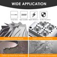 thumbnail image 4 of 20pcs Double Cut Carbide Rotary Burr Set 1/8in Shank 1/4in, 4 of 7