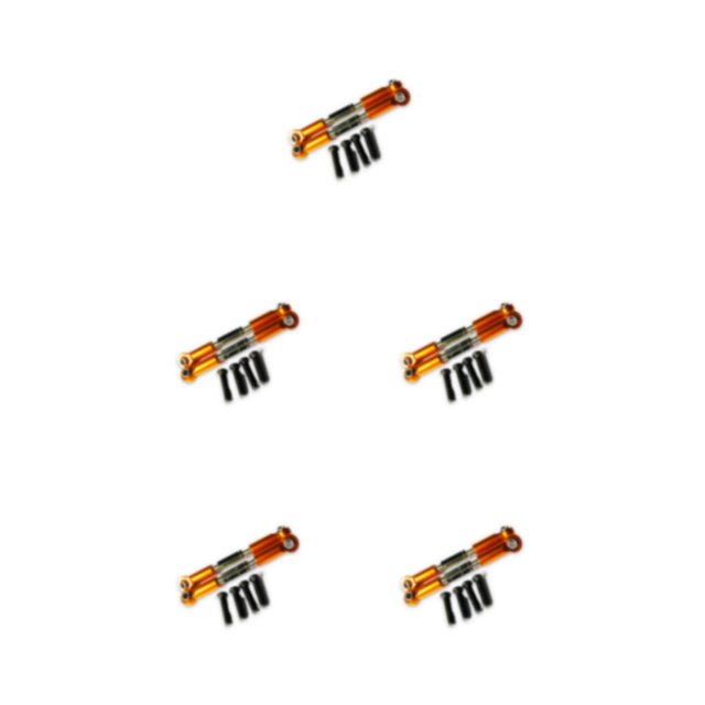 Smilepp Aluminum Alloy Front Rear Servo Link For 1/18 Hobbico Dromida RC Car S Performance With Premium Aluminum Alloy Front orange 5Set